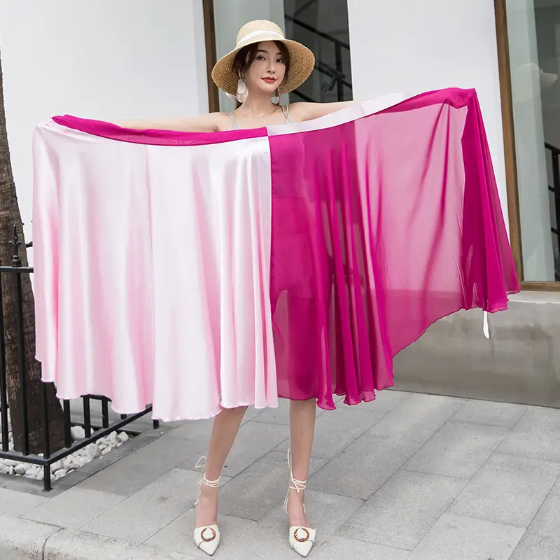 Chiffon One-piece Skirt Women's Large Skirt