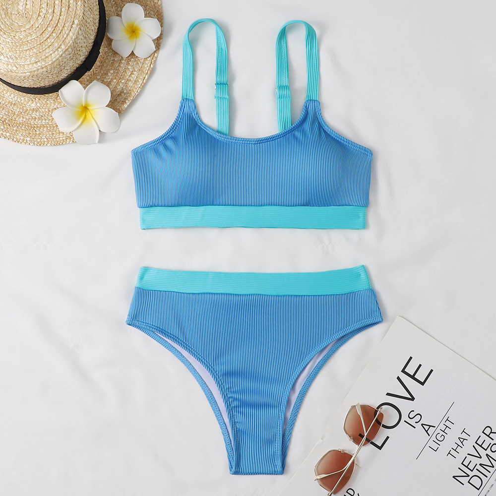 New Special Cloth Thread Sunken Stripe Bikini For Women - Image 16