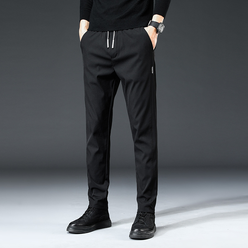 Men's Casual Pants Stretch Slim Fit All-match Men's Wear-free