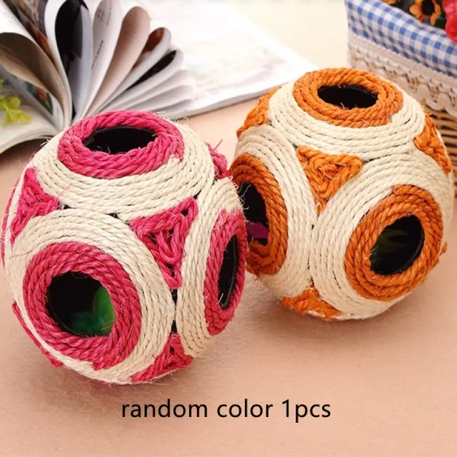Cat Supplies Kitty Toy Sisal Ball Random Color - Shop at LoveMi