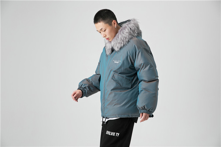 Title 5, Down jacket with big hair collar