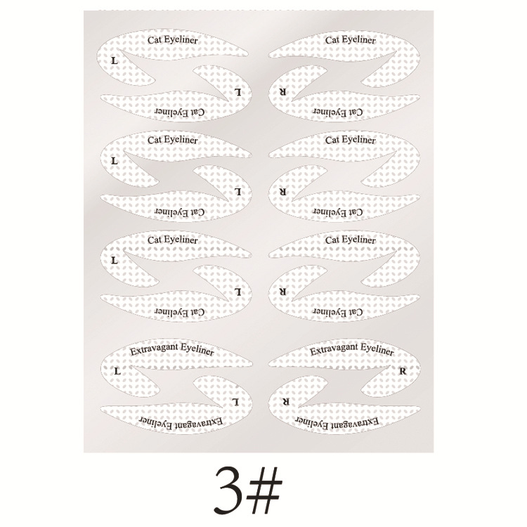 New Eyeshadow Eyeliner Makeup Template Sticker 03Style - Shop at LoveMi