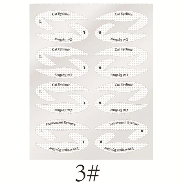 New Eyeshadow Eyeliner Makeup Template Sticker 03Style - Shop at LoveMi