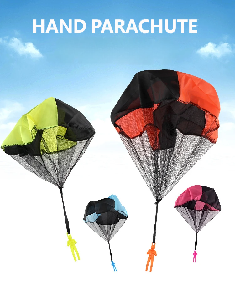 Toys Hand Throw Parachute Toy - Military Style Flying Model