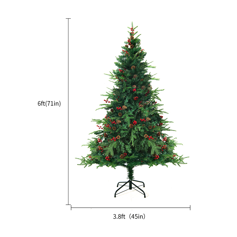 Christmas Tree PVC Artificial Snow Mall Window Decoration Cedar Christmas Decoration Supplies