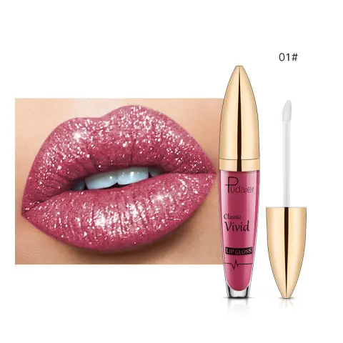 Pudaier Sip Glitter Flip Matte Shimmer Lip Gloss No