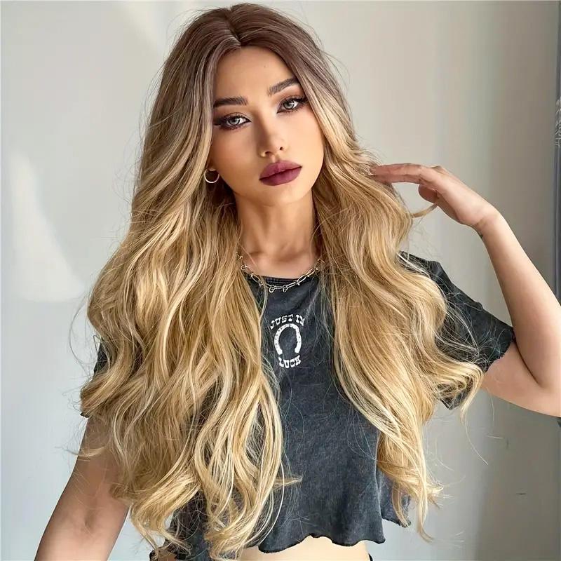 Ash Blonde Wig, Natural Wavy Hair - Daily Wear. Natural Colors. This wavy blonde wig embellishes your forehead, and is sweet. The natural wavy curl makes your look better. Wavy curly hair is also women's current favorite hairstyle. Meanwhile, blonde is th