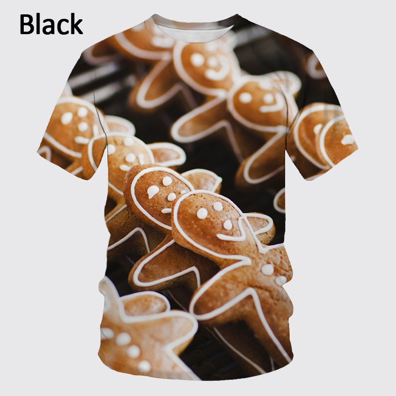 Title 3, Camisetas 3D criativas e engraçadas de manga cu...