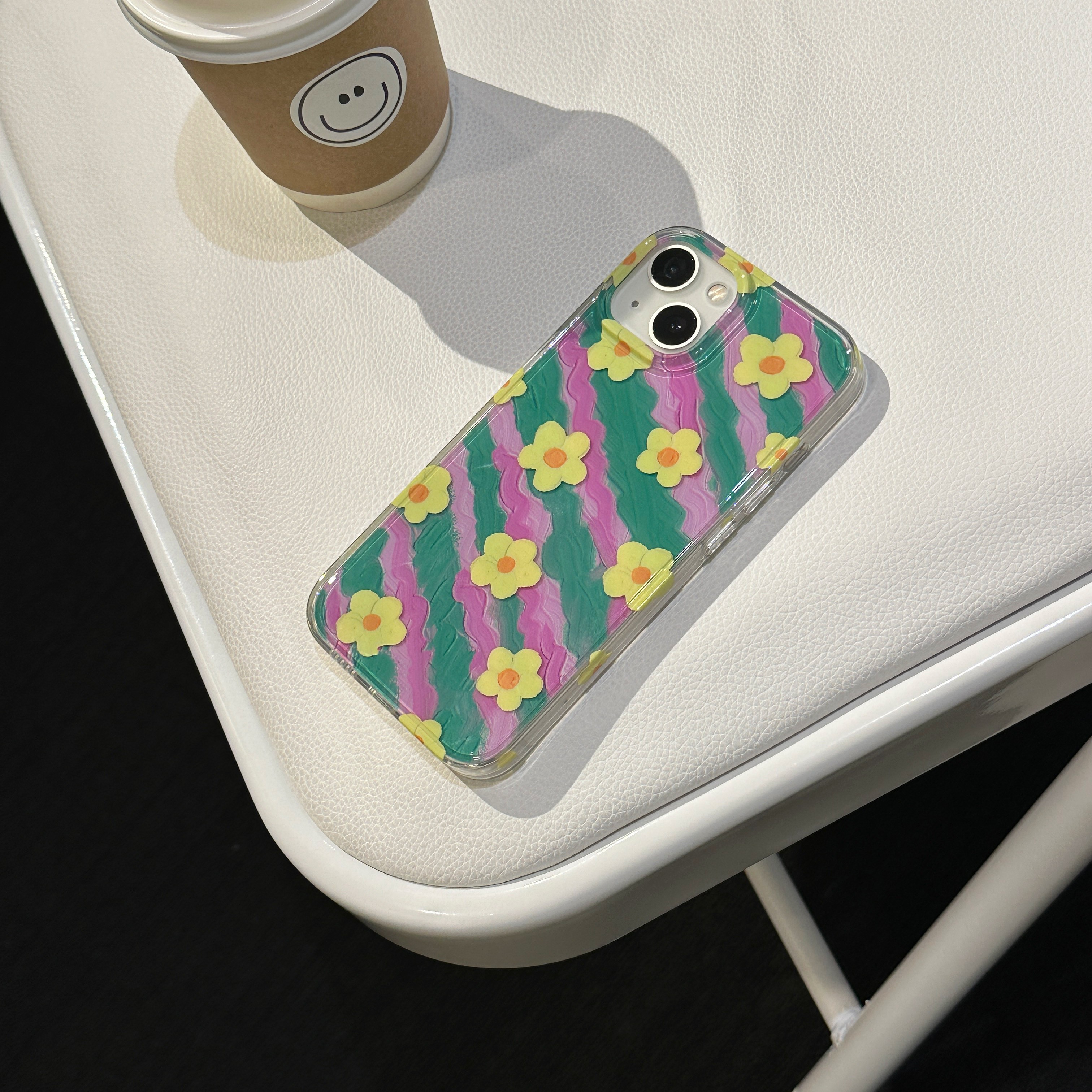 Oil Painting Flower Phone Case Sweet And Cool Girl