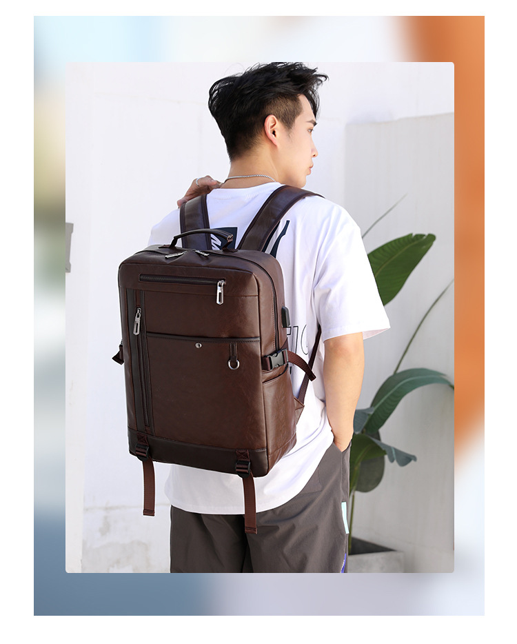 Summer New Trend Backpack Men’s Business Travel Backpack Fashion Computer Bag