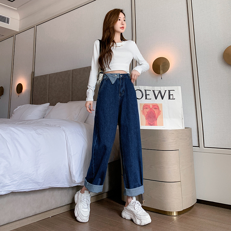 Loose Thin Pendant Straight Tube Hole Mop Pants