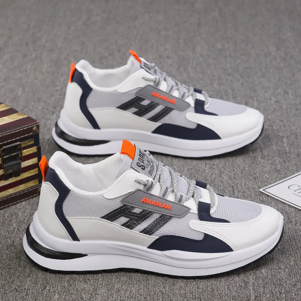 New Sneakers Men's Flying Weaving Mesh Surface Breathable Leisure