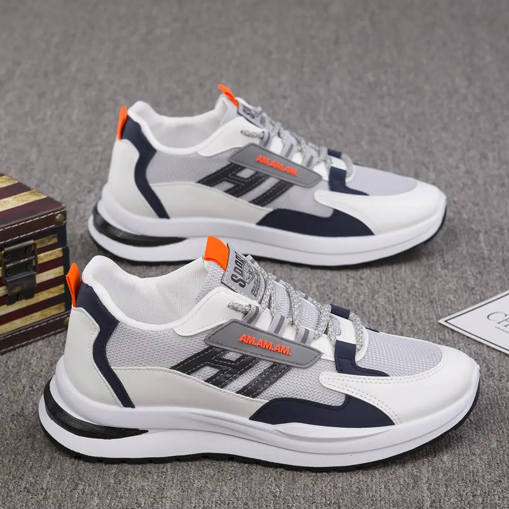 New Sneakers Men's Flying Weaving Mesh Surface