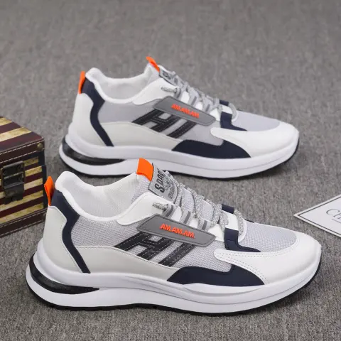 New Sneakers Men's Flying Weaving Mesh Surface Breathable Leisure
