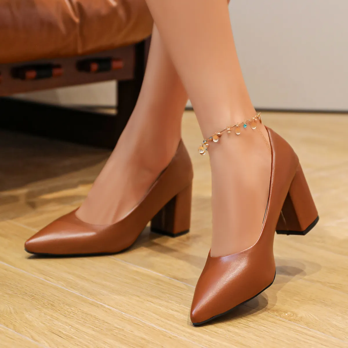 2026 Spring Summer Block Heel French Style