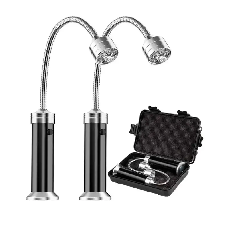 Multi-function Magnet LED Flashlight Barbecue Flashlight Rotary Zoom Turn Tool Light