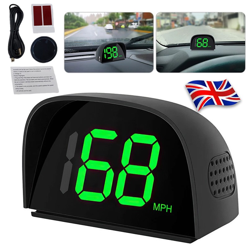 Car Speedometer Digital GPS Speed O MPH HUD Head Up Display — image 10
