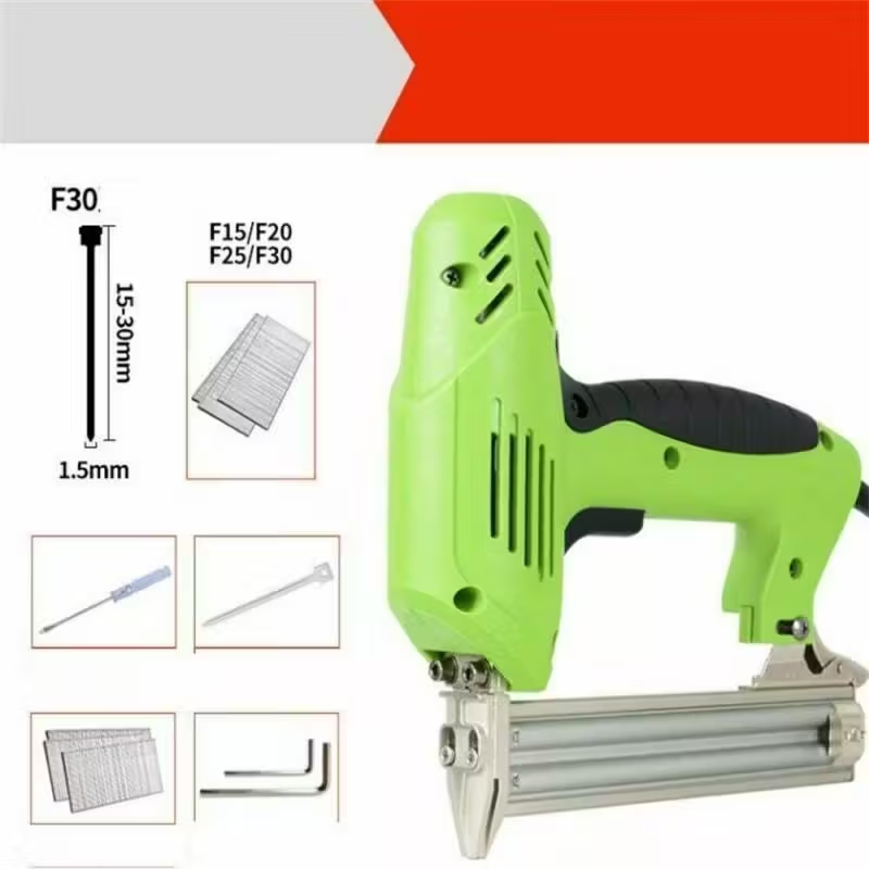1800W Electric Heavy Duty Stapler Nailer - High Power Nail Gun For Carpentry — image 2