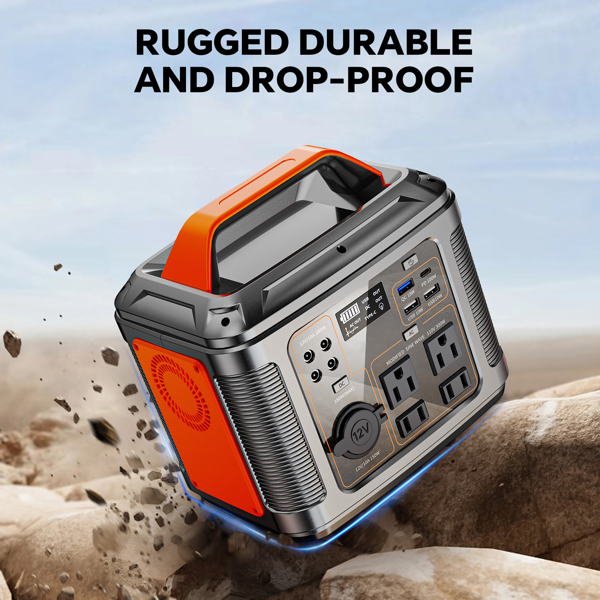 Powerbank 300w Portable Power Station With 60w Solar Panel For Camping Solar Generator 296Wh 80000mAh Lithium Battery — foto 2