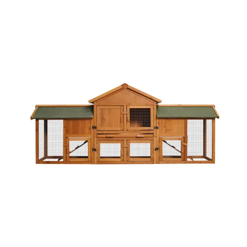 Oversized Rabbit Cage With 2 Running Spaces Small Animal Habitat Bean Red - Shop at LoveMi