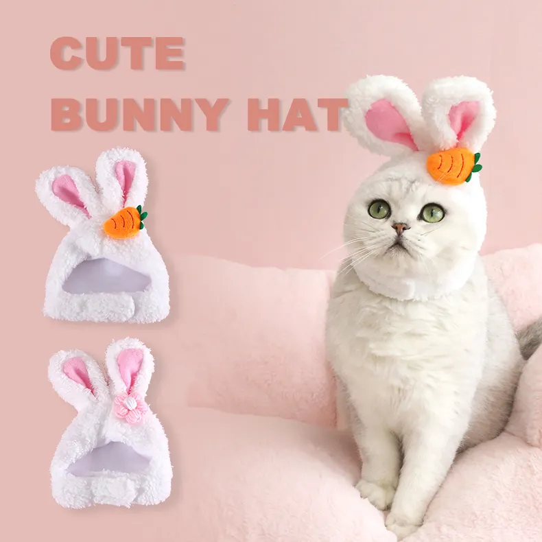 Plush Cartoon Cat Dog Rabbit Ears Cute