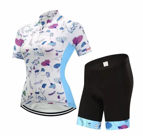 Short-Sleeved Bib Cycling Clothes Suit Bicycle Wicking