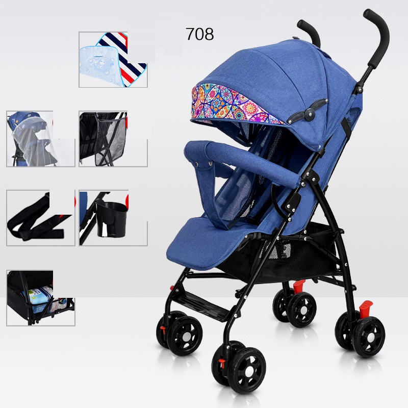 Sit And Lie Down Baby Portable Folding Simple Trolley — foto 29