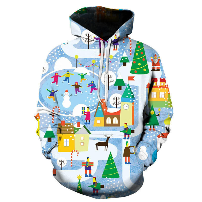 Title 5, Herensweatshirt met kerstprint en lange mouwen ...