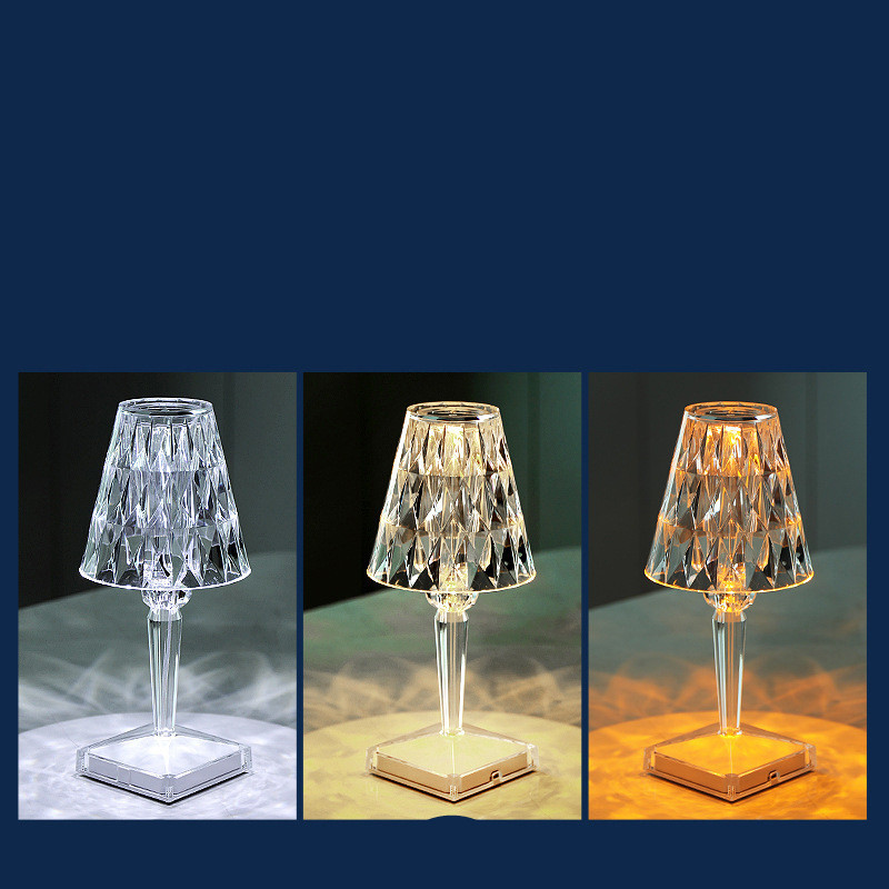 Rechargeable Crystal Table Lamp, picture 3 of 7