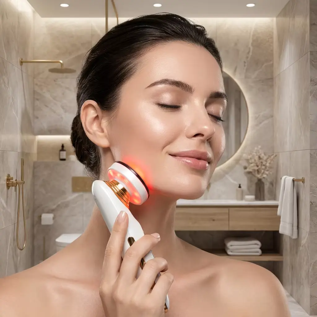 Handheld Anti-Wrinkle Three-Color Red Light Facial Lifting