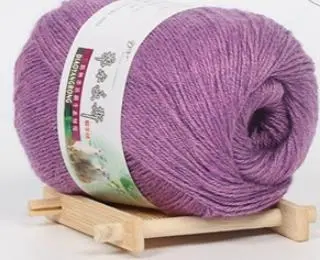 Cashmere Thread Woven Hand knitted Medium Thick And Pure Baby Wool Scarf Thread Plus Flower Red - Shop at LoveMi