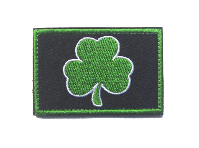 Embroidered Armbands Soft Irish Velcro Label Black Green Leaves - Shop at LoveMi