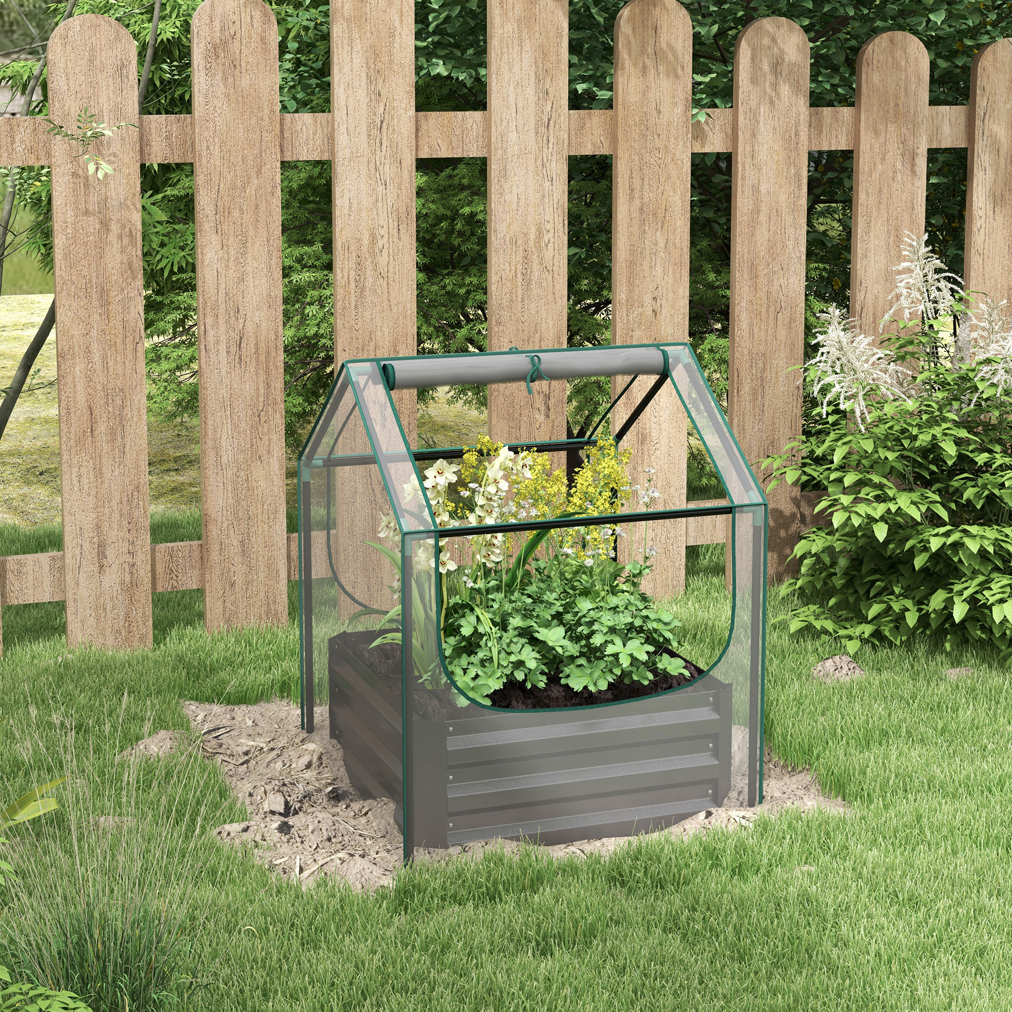61 X 61cm Garden Planting Bed With Cover — image 6