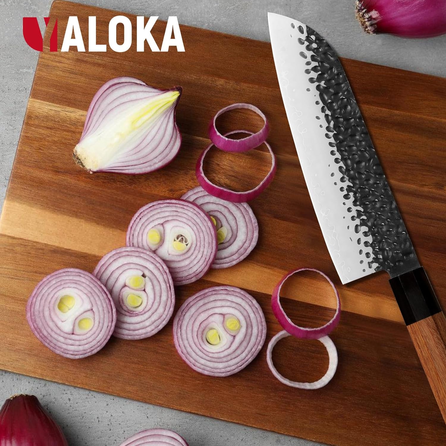 8 Inch Gyuto Chef Knife - Japanese Steel. A Breathtaking Blade. Comfortable Touch. Super Sharp Japanese Knife. Perfect Cooking Cookware Gift. Yaloka Promise. Cannot be sold on Amazon!