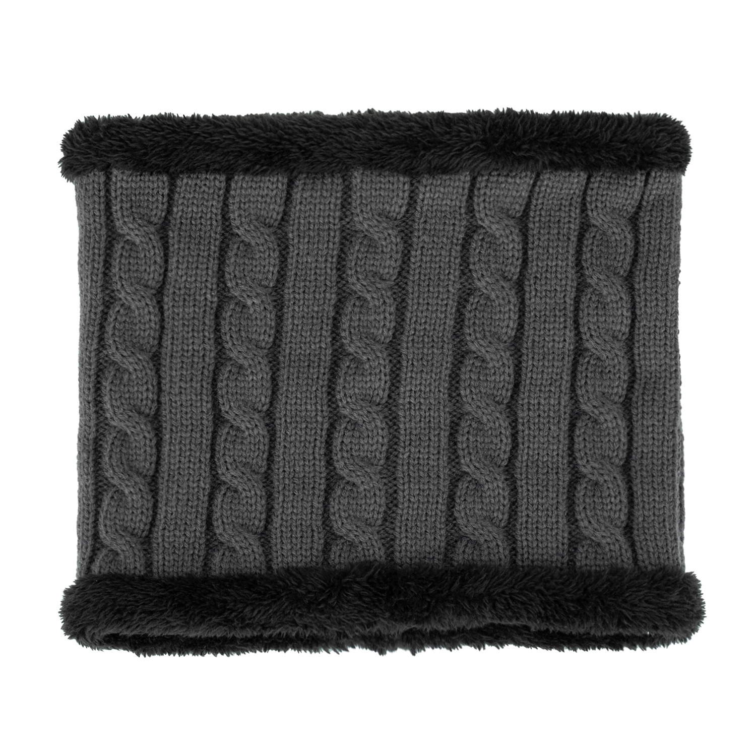 Autumn And Winter New Fleece Linen Pattern Hat And Scarf Suit
