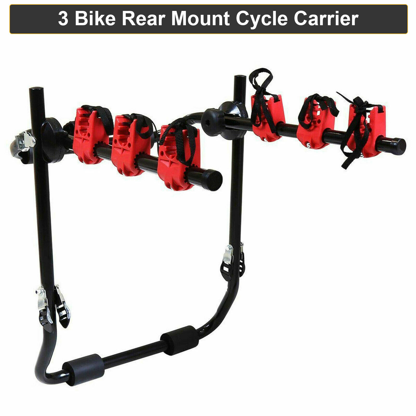 3 Bicycle Carrier Car Rack Bike Cycle Universal Rear Boot Mount — image 9