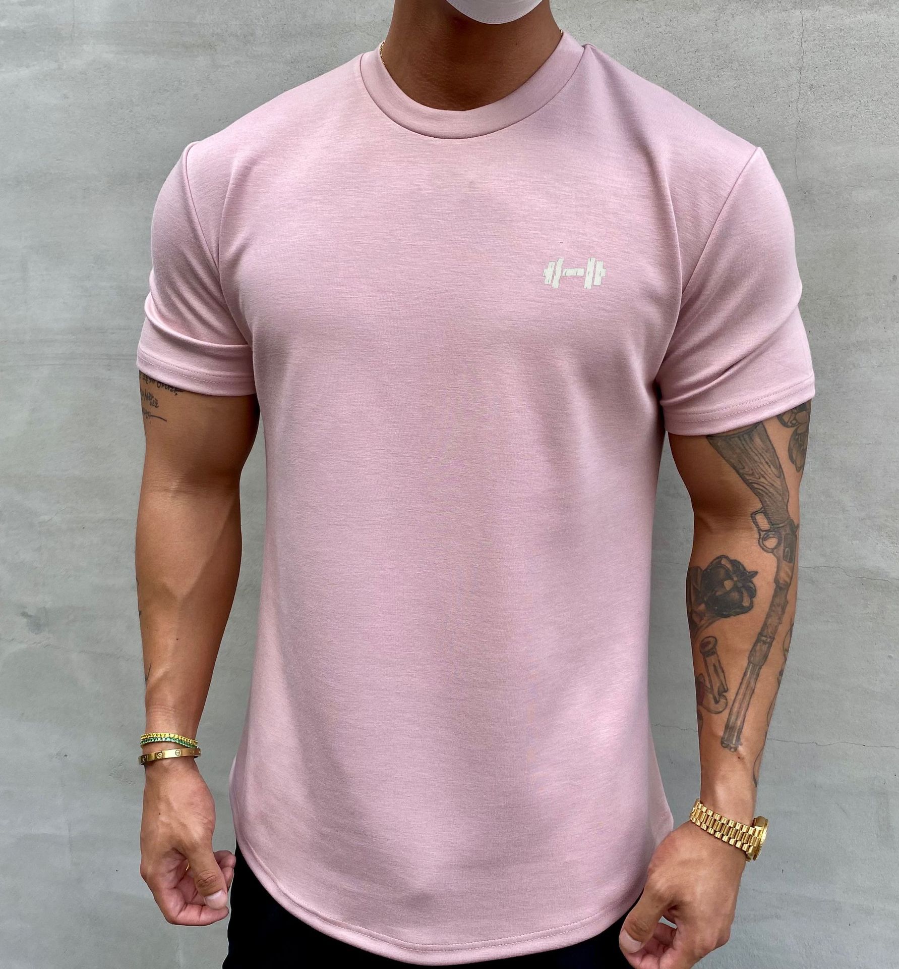 Title 6, Herren Casual Slim Fit T-Shirt mit rundem Saum ...