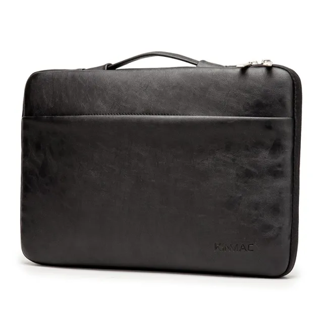 Leather Laptop Bag With Portable Liner Black - Shop at LoveMi