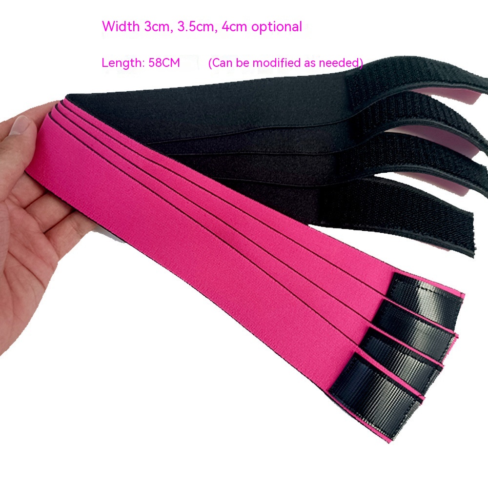 Rose Red Fixing Band Wig Edge Velcro Adjustable Non slip Headband Rose Red - Shop at LoveMi