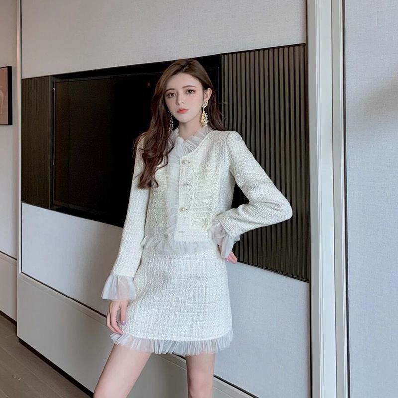 Two-piece Suit Of Western-style Casual Fashion Light-cooked Tooling