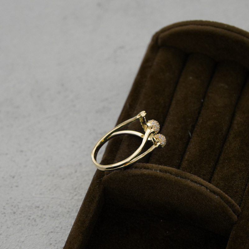 Female Japan And South Korea Sweet Smile Ring Opening Adjustable