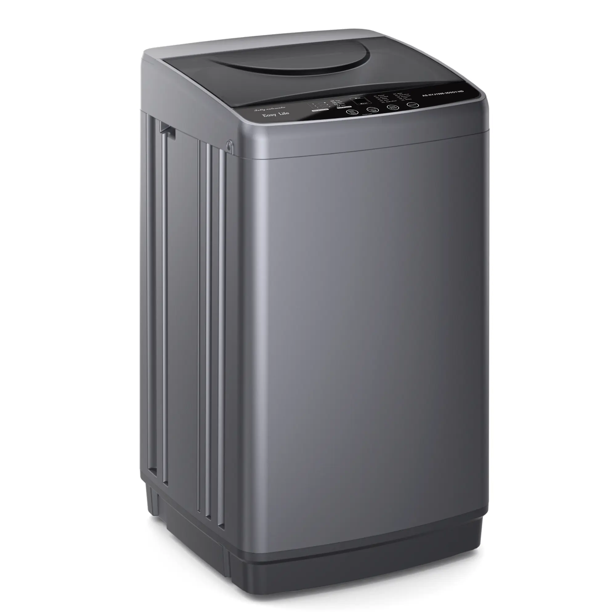 Portable Washing Machine, 7.7 Pounds, Fully Automatic Compact Model, Stainless Steel Tub, 10 Washing Modes, LED Display Screen
