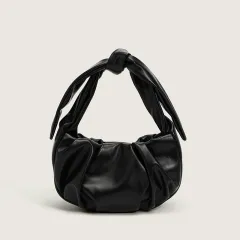 Simple And Niche Design Folds Soft Small Bag New Foreign Style Wild Ins Knotted Underarm Bag Messenger Bag - Beige - View 1