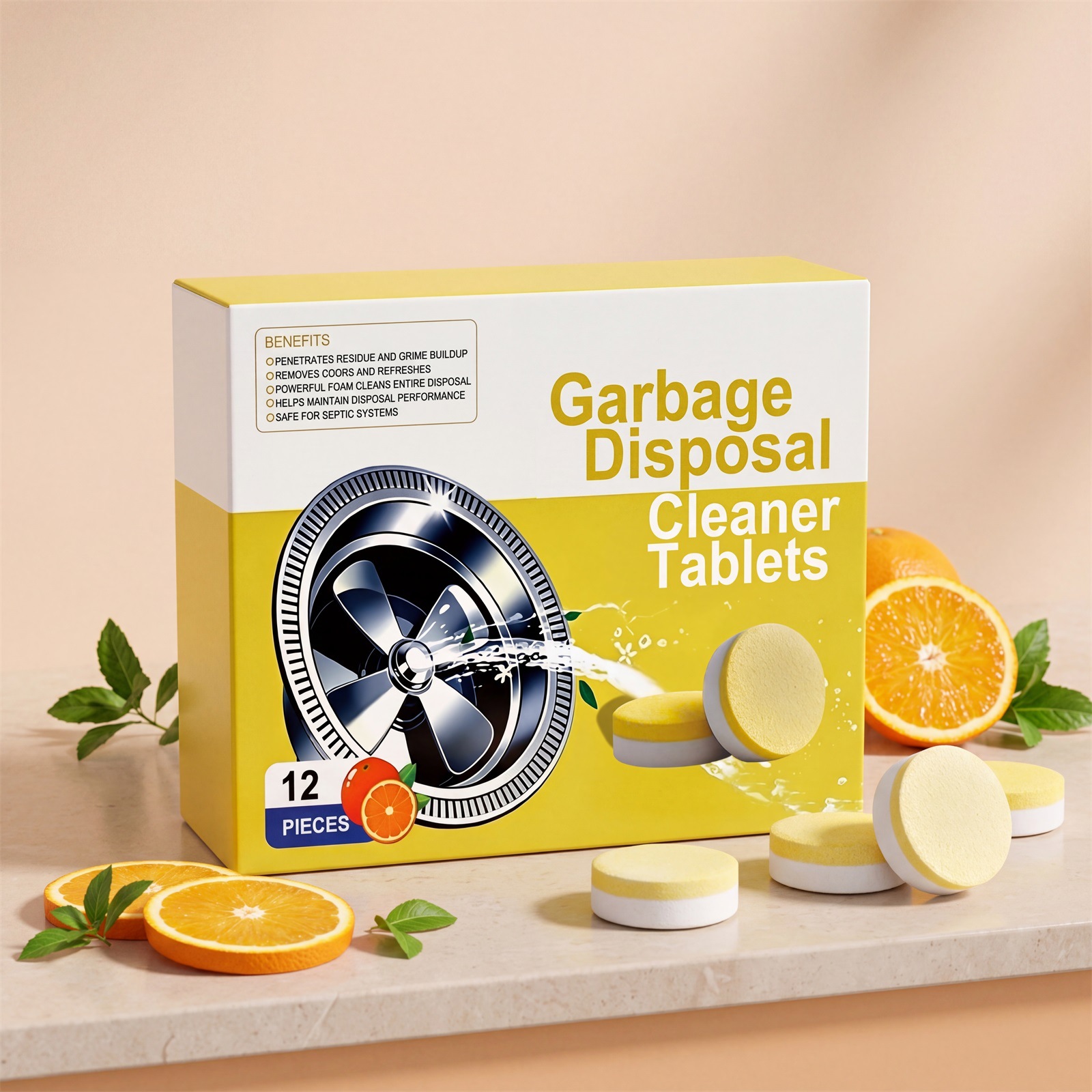 West Moon Garbage Disposal Cleaning Sheets For Kitchen Sinks Cleans Garbage, Deodorizes, And Removes Stains 3