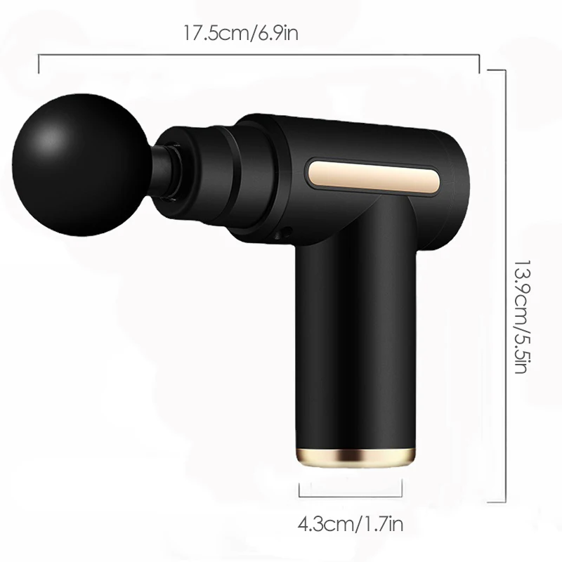 Massage Gun For Deep Muscle Relaxation And Neck Massage, Electric Fitness Equipment With Noise Reduction, Unisex. 4