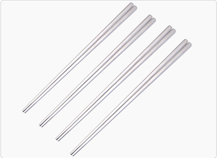 Title 6, Stainless steel chopsticks Korean style solid f...