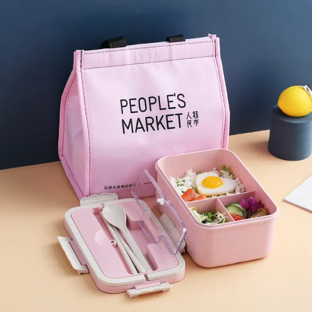 Portable Microwave Wheat Insulated Lunch Box With Lid H - Shop at LoveMi