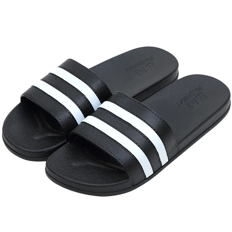 Striped Bath Plastic Stall Household Shoes Men's Bathroom Sandals