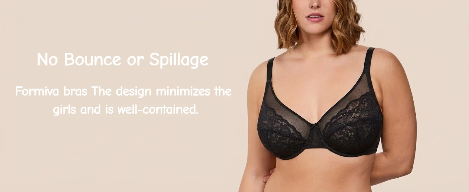 Minimizer Full Coverage Bra for Plus Size, Floral Lace Tulle