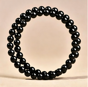 Natural Obsidian Beaded Bracelet
